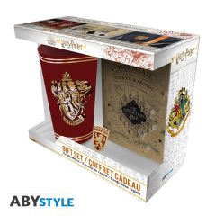 Harry Potter - Gryffindor - XXL Glass and notebook - Gift box