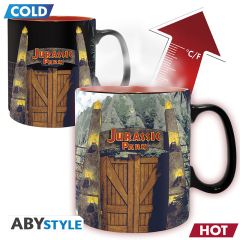 Jurassic Park - Gate - Heat change - 460ml mug