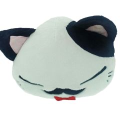 Nemu-Neko-Neko-mit-Schnurrbart-Fliege-weissschwarz-30cm-Plue