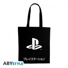 Playstation - Black Katakana - Tote Bag