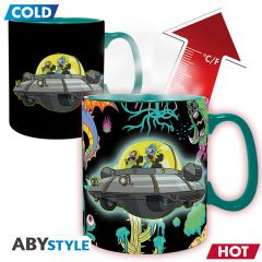 Rick and Morty - Spaceship - Heat change - 460ml mug