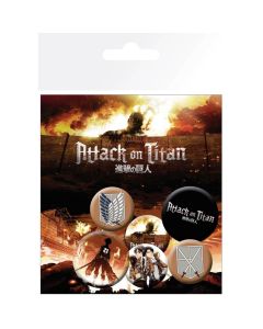 Attack-on-Titan-Charaktere-Badge-Pack-1