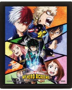 My-Hero-Academia-Characters-Mosaic-26x20-3D-Rahmenbild-1