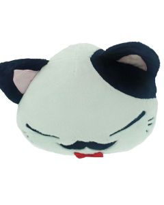 Nemu-Neko-Neko-mit-Schnurrbart-Fliege-weissschwarz-30cm-Plue