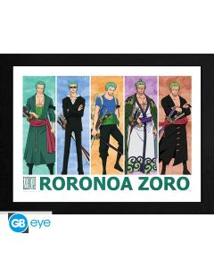 One-Piece-Piratenjaeger-Zoro-30x40cm-Rahmenbild-1