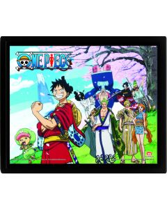 One-Piece-Samurai-Pirate-Warriors-26x20-3D-Rahmenbild-1