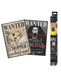 One-Piece-Wanted-Brook-und-Chopper-2x-52x35-Chibi-Poster-1