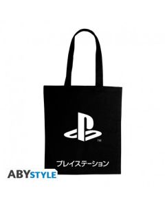 Playstation - Black Katakana - Tote Bag