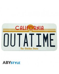 Back to the Future - "Outatime" - Metal Plate