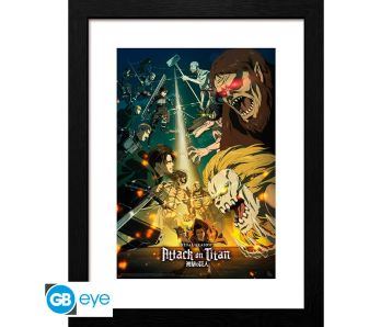 Attack-on-Titan-S4-key-art-3-30x40cm-Bilderrahmen-1