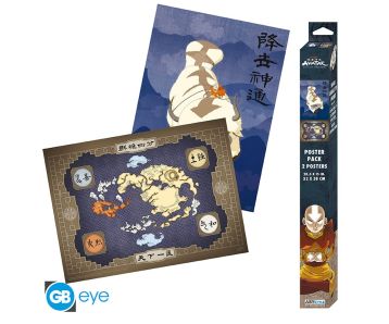 Avatar-Appa-Karte-Set-2-52x38cm-Chibi-Poster-1