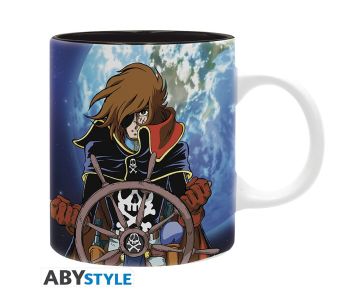 Captain Harlock - Harlock and ship - 320ml mug