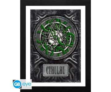 Cthulhu - Necronomicon - 30x40cm frame picture