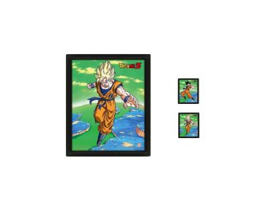 Dragon-Ball-Z-Super-Saiyan-Transformation-26x20-3D-Rahmenbil