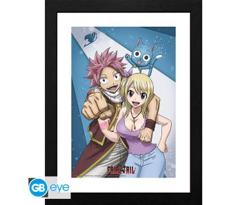 Fairy-Tail-Natsu-Lucy-30x40cm-Rahmenbild-1