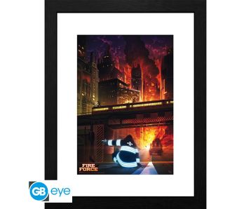 Fire-Force-Spontaneous-Human-Combustion-30x40cm-Rahmenbild-1