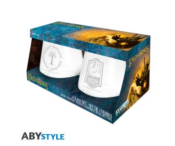 Lord of the Rings - Pony & Gondor - 2 glass set - 300ml glass
