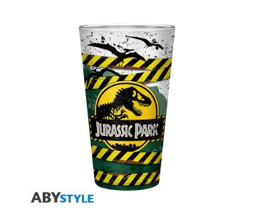 Jurassic Park - Danger High Voltage - 400ml Glass