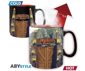Jurassic Park - Gate - Heat change - 460ml mug