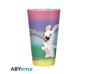 Lapins Cretins - Rainbow Rabbids - 400ml Glass