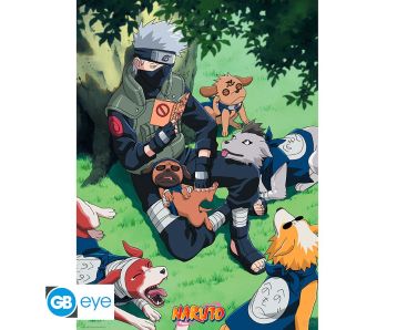Naruto-Kakashi-Hunde-52x38cm-Chibi-Poster-1