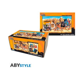 Naruto-Shippuden-Tasse-Acryl-Postkarten-Naruto-Geschenk-Set-