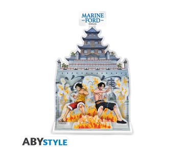 One-Piece-Luffy-Ace-Marineford-16cm-Acrylfigur-1