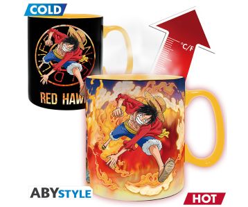 One-Piece-Luffy-Sabo-460ml-Magische-Tasse-1