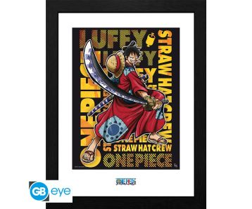 One-Piece-Luffy-in-Wano-Artwork-30x40cm-Bilderrahmen-1
