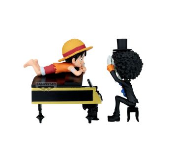 PREORDER - Wave 131 - One Piece - Luffy & Brook WCF Log Stories - 8cm PVC Statue