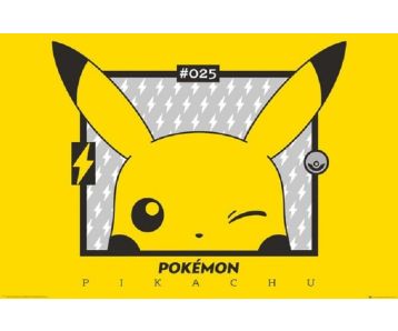 Pokemon-Pikachu-zwinkert-915x61-Poster-1
