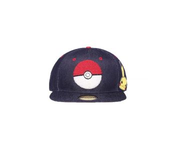 Pokemon-Pokeball-Pikachu-Denim-Snapback-1