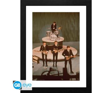 THE BEATLES - Ed Sullivan Show - 30x40cm Framed print