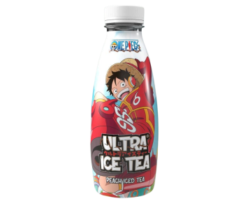 Ultra-Ice-Tea-One-Piece-Egghead-Luffy-Schwarztee-mit-Pfirsic