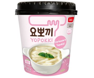 Yopokki-Ricecake-Cup-Carbonara-Geschmack-120g-Snack-1